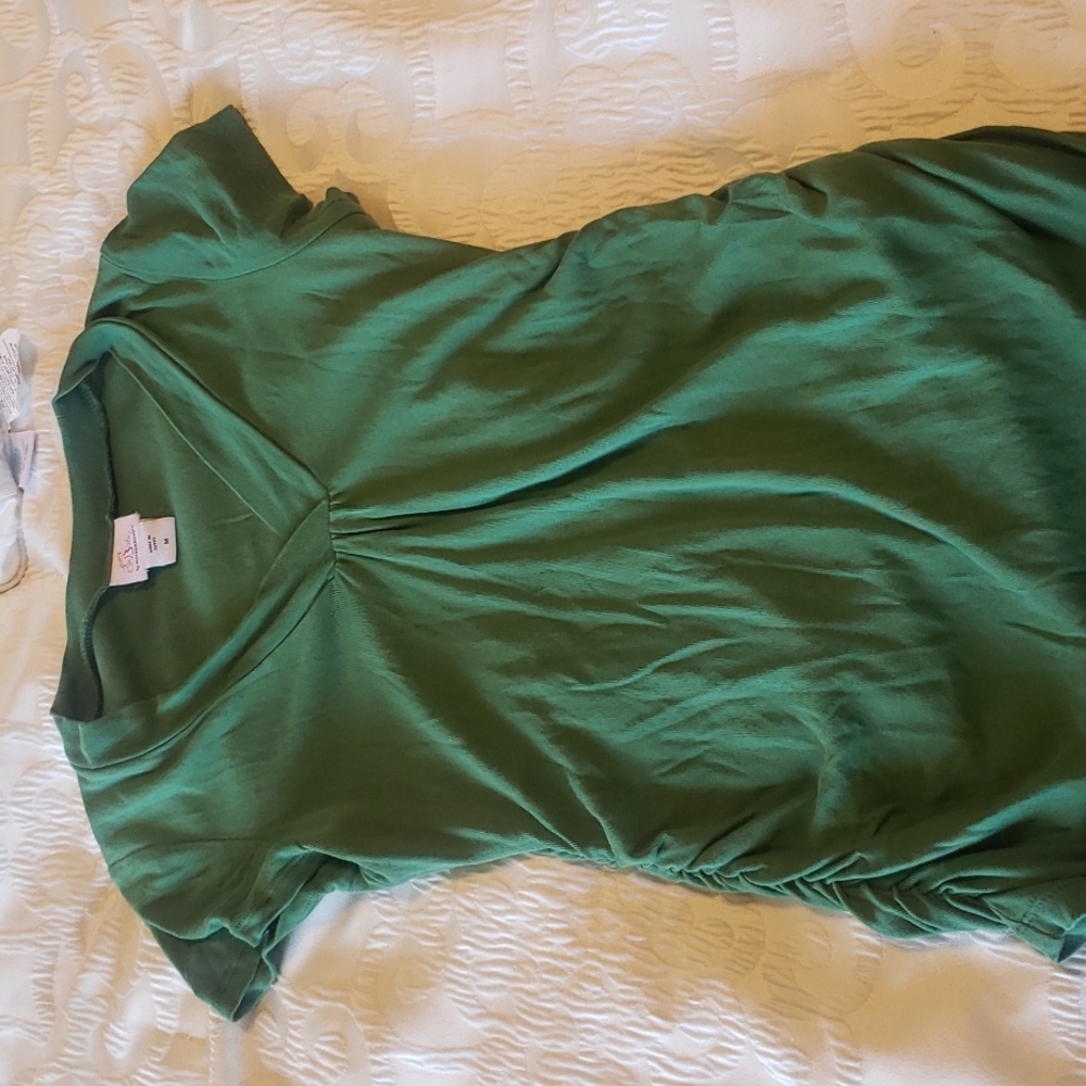 Green maternity top